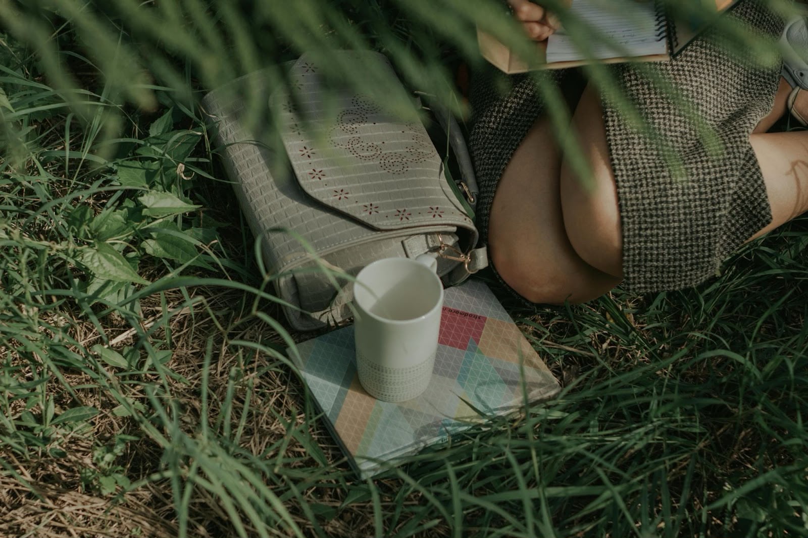 A quiet journaling moment in nature